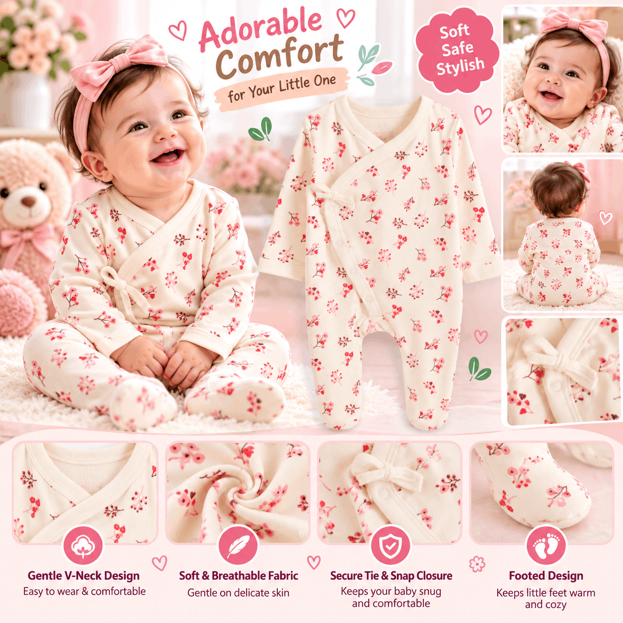 Little Blossom Baby Romper