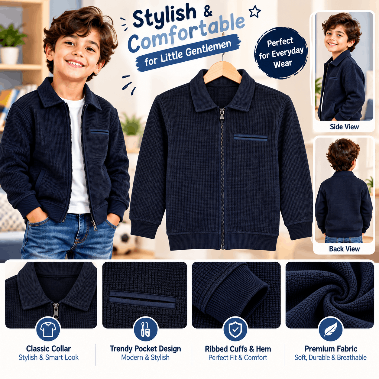 Boys Winter Knit Jacket